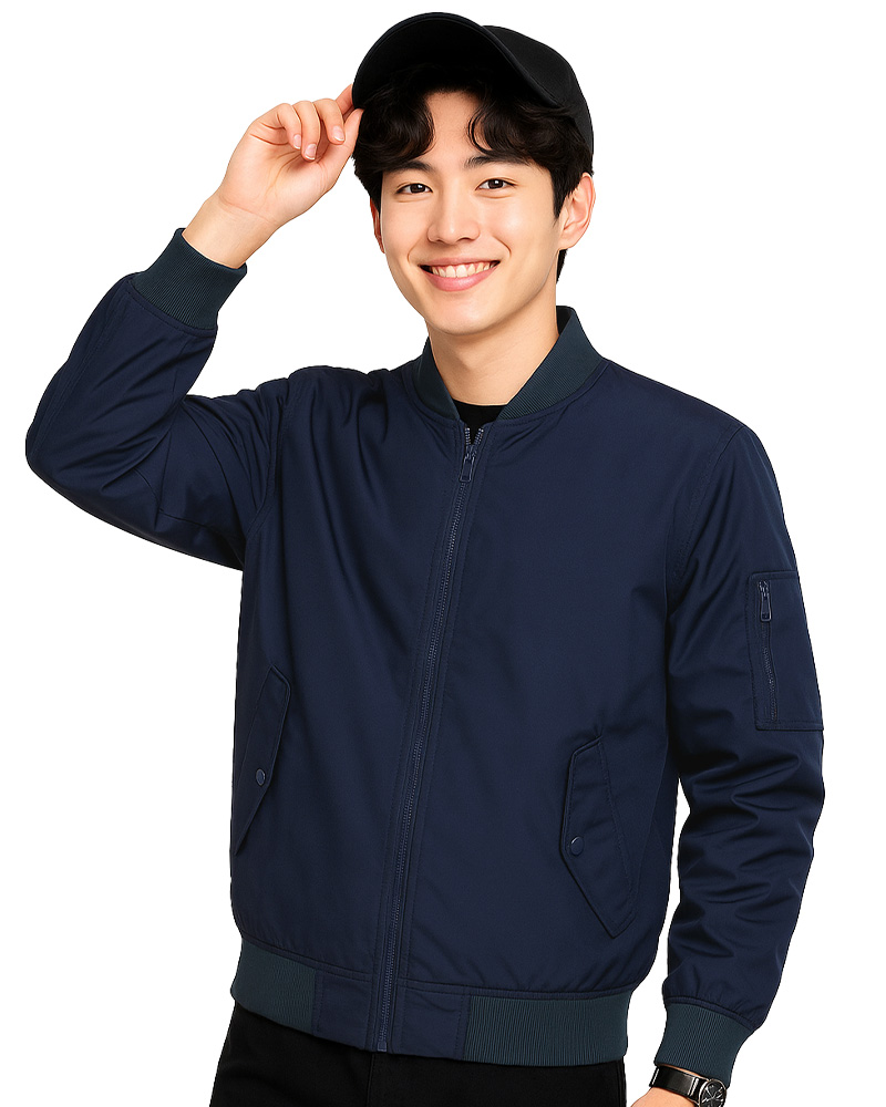 飛行夾克外套-丈青 