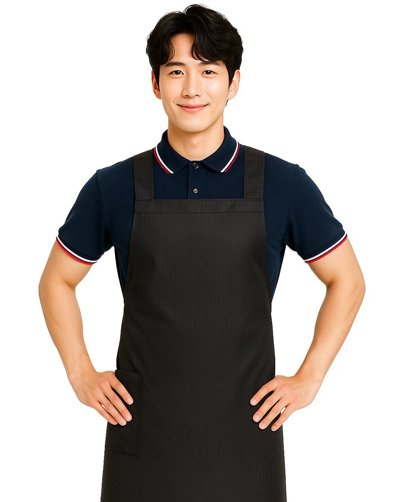 日式圍裙 防潑水緹花