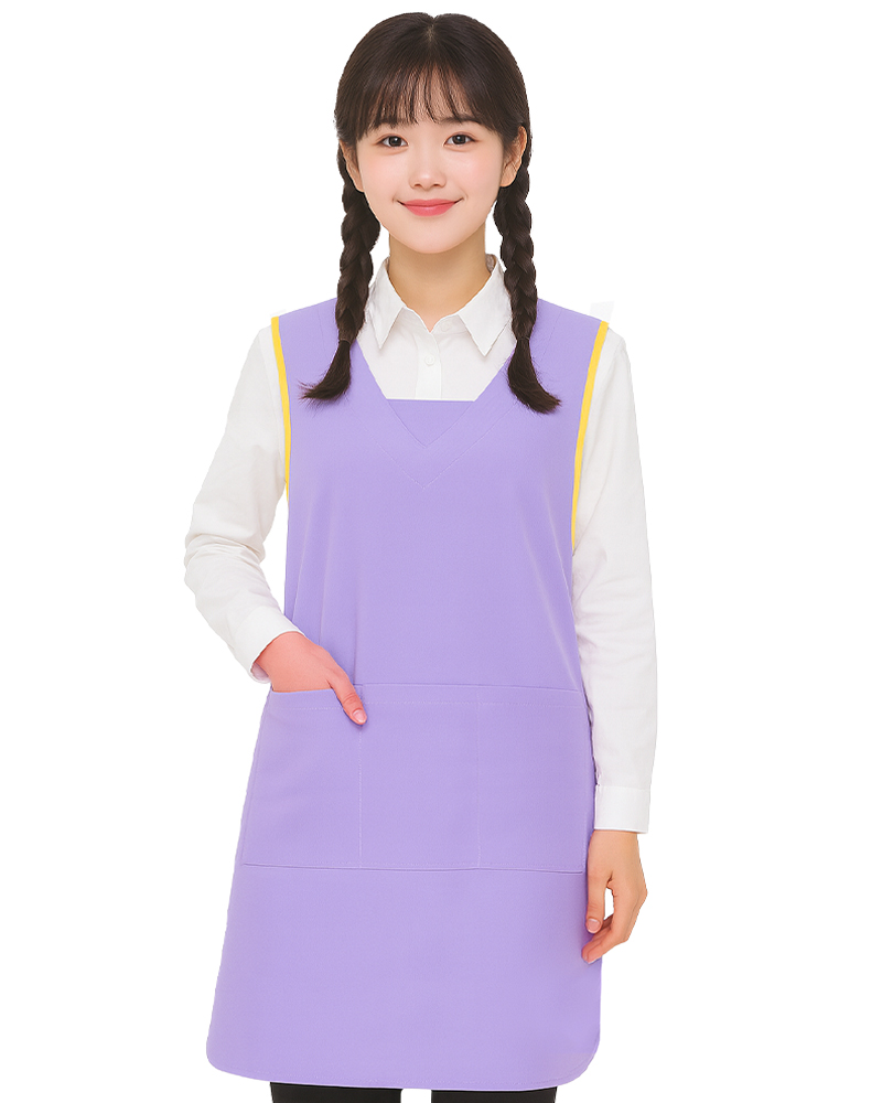 教保員圍裙 背後交叉