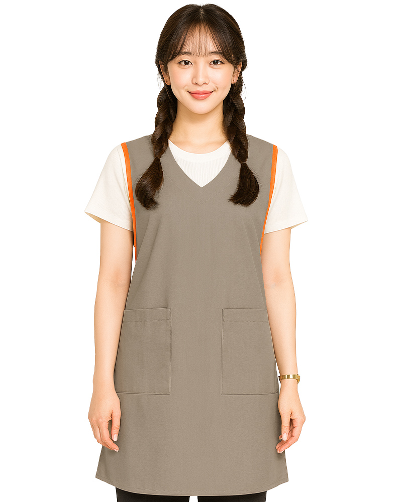 背後交叉圍裙訂製 卡