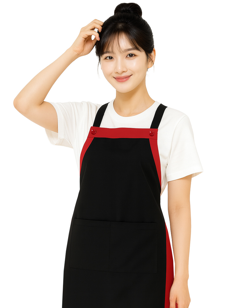 餐飲店圍裙 背後交叉