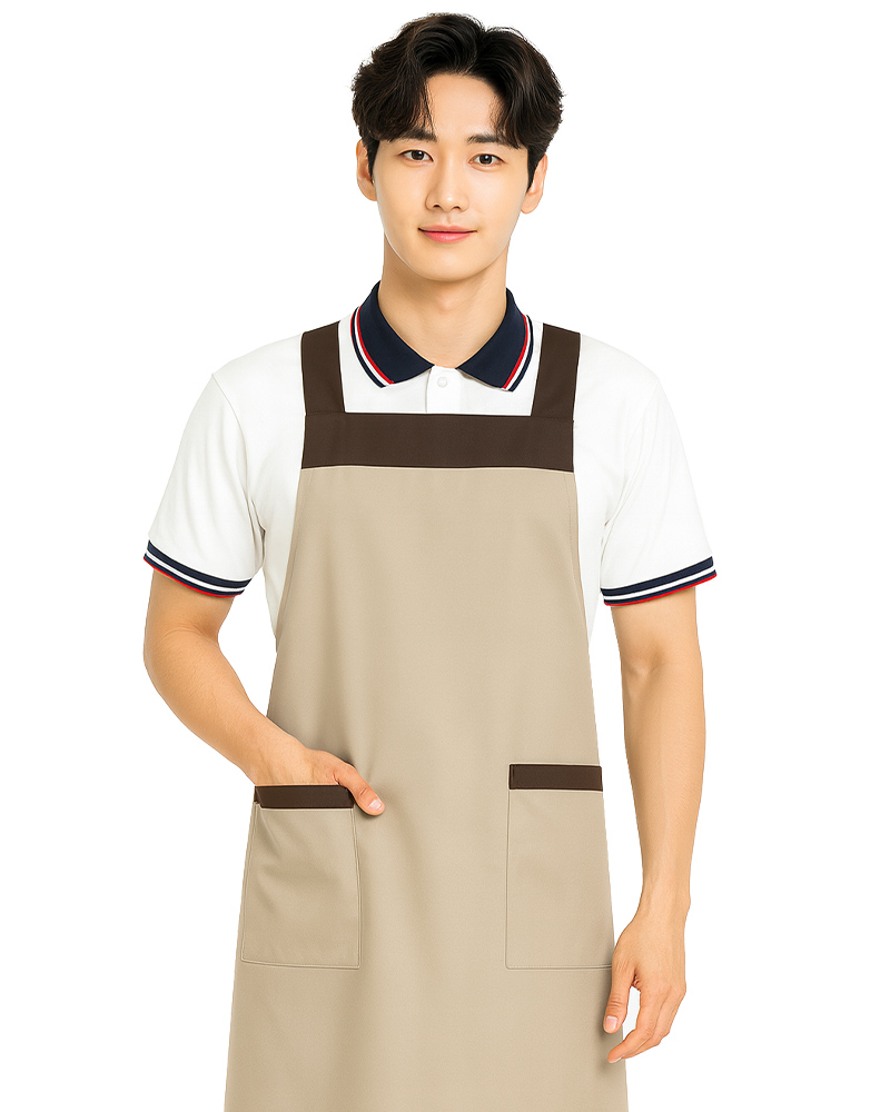 背後交叉圍裙訂製 卡