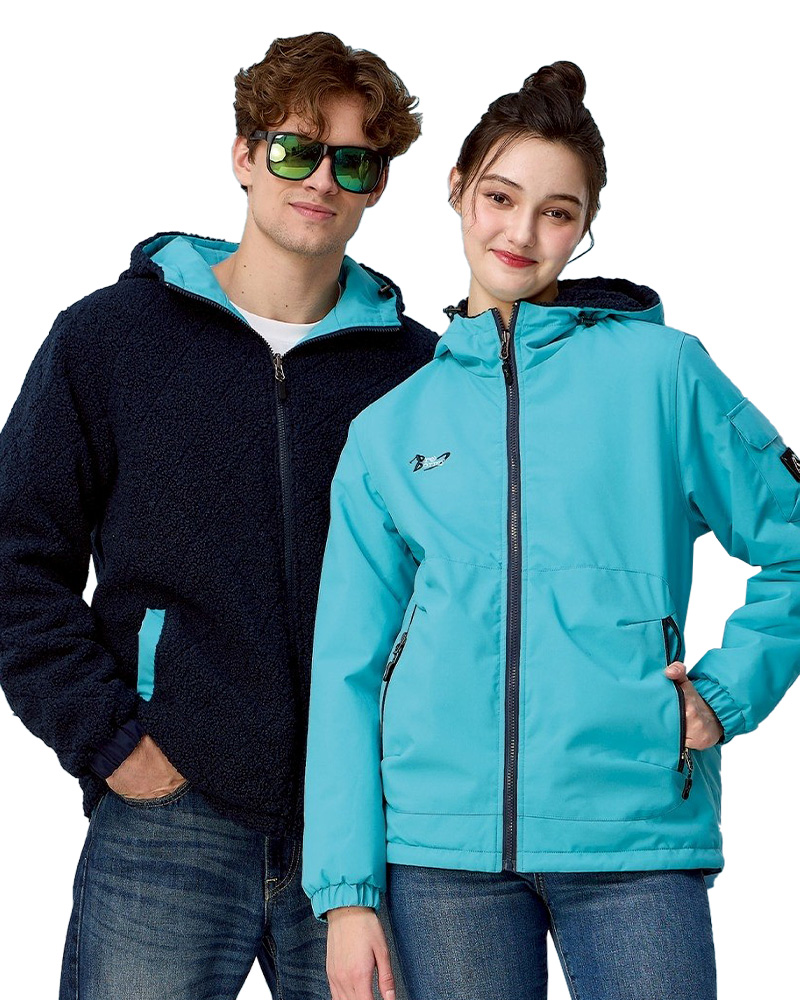 連帽雙面穿鋪棉外套-