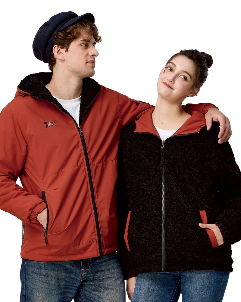 連帽雙面穿鋪棉外套-