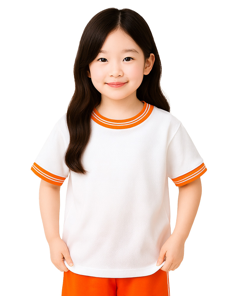 國小運動服-白配橘 