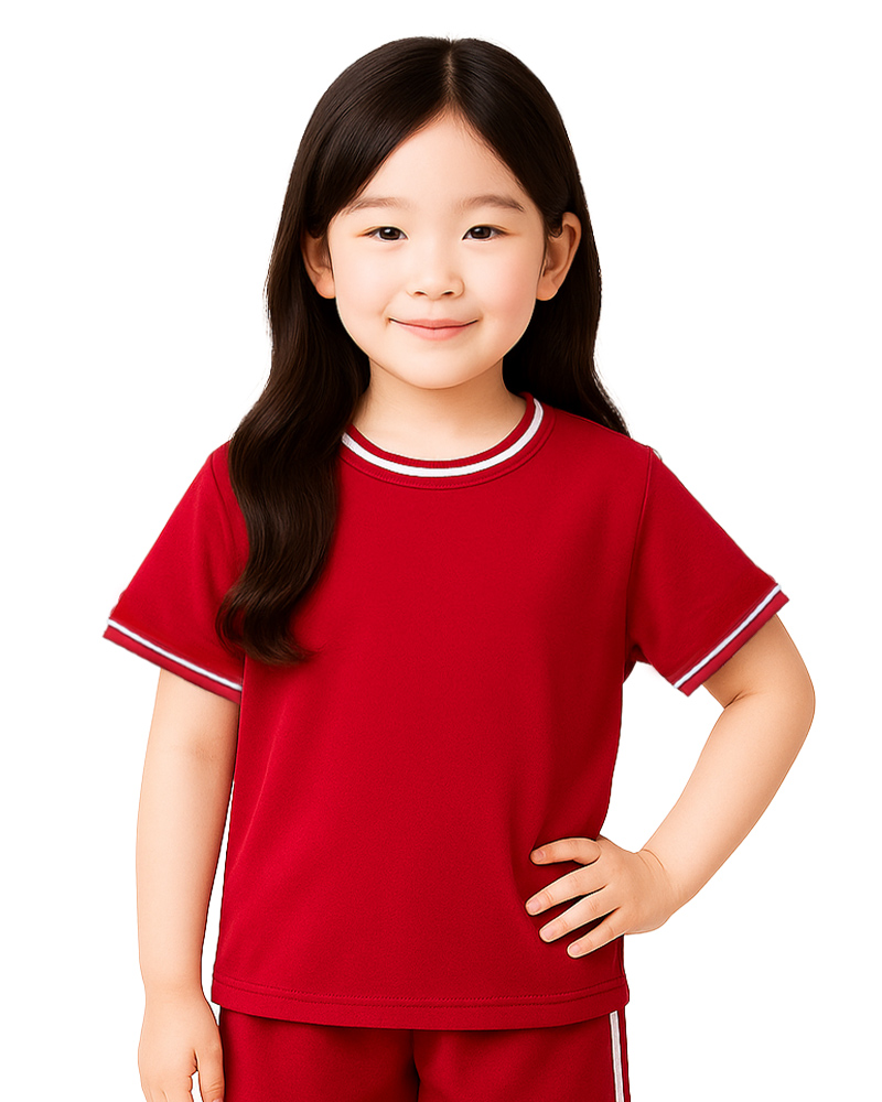 國小運動服-紅配白 