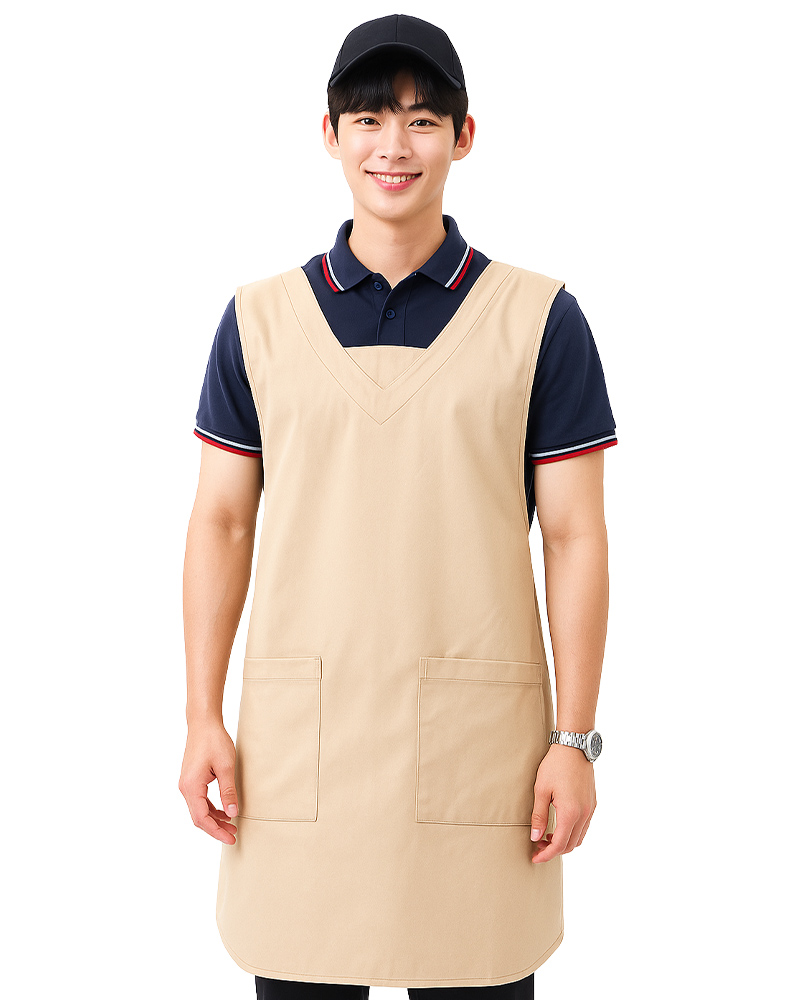 背後交叉圍裙訂製 卡