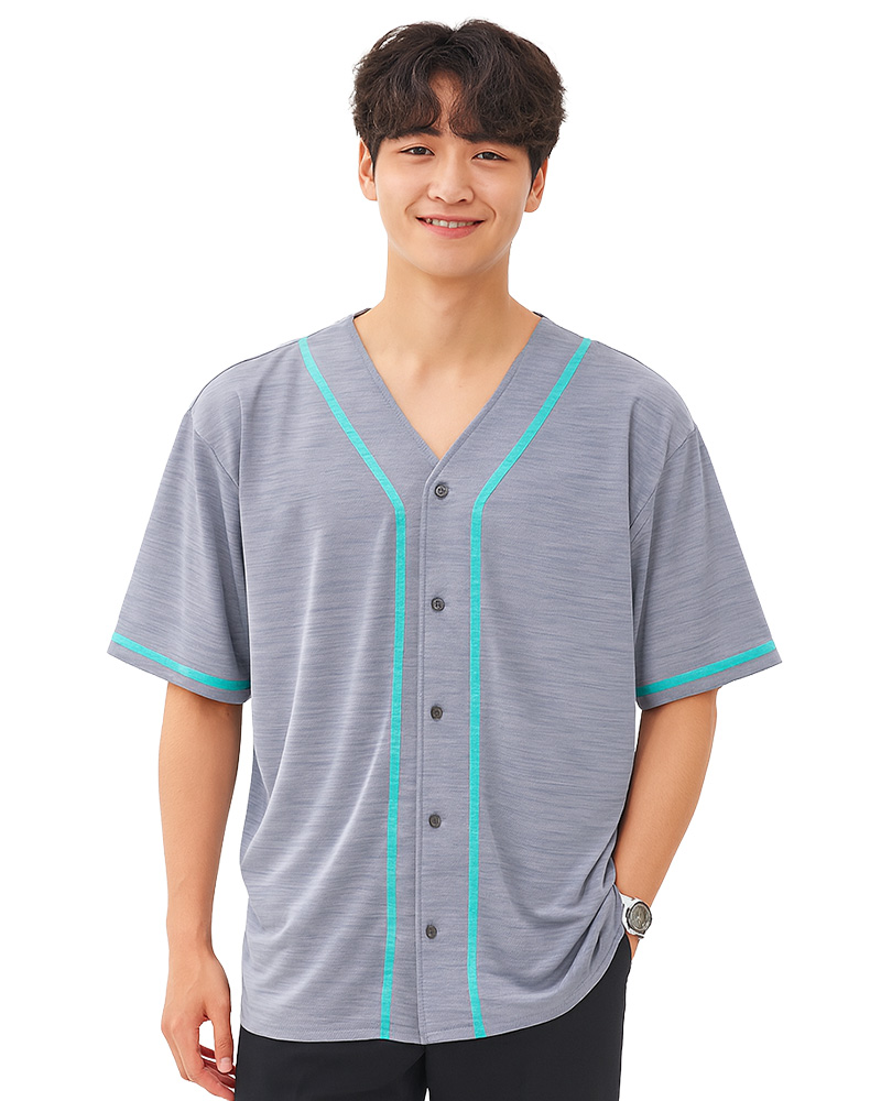 棒球服訂製-條感灰｜