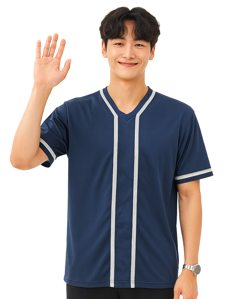 客製V領T恤-造型織