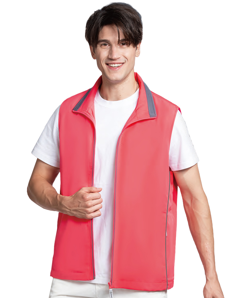 反光網裡透氣背心-粉