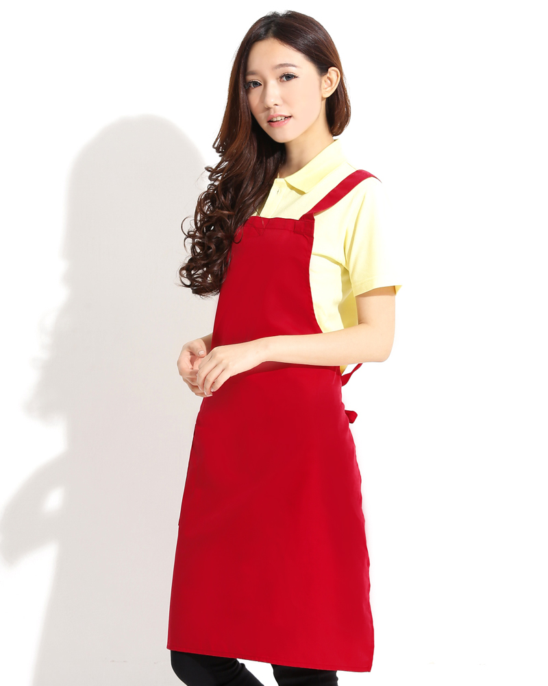 日式圍裙 防潑水圍裙 大紅 APWA-A-12