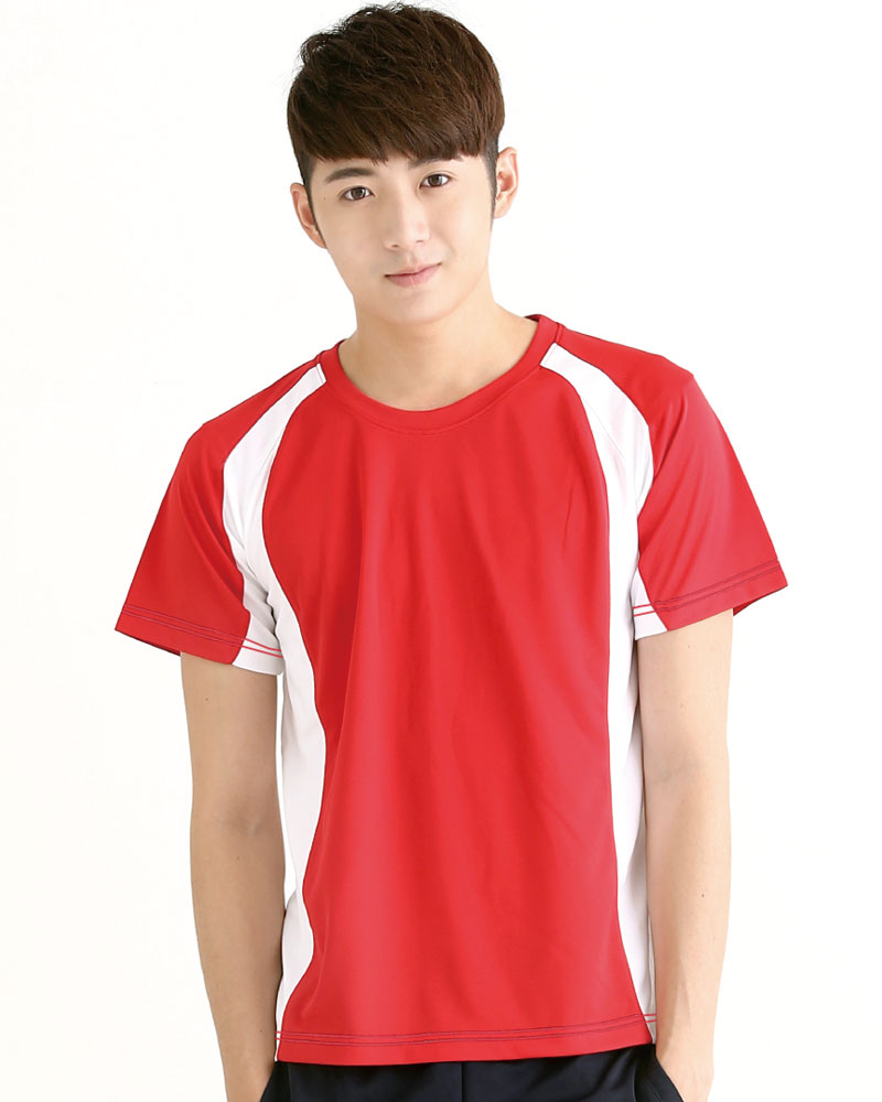 排汗衣 圓領短袖 吸