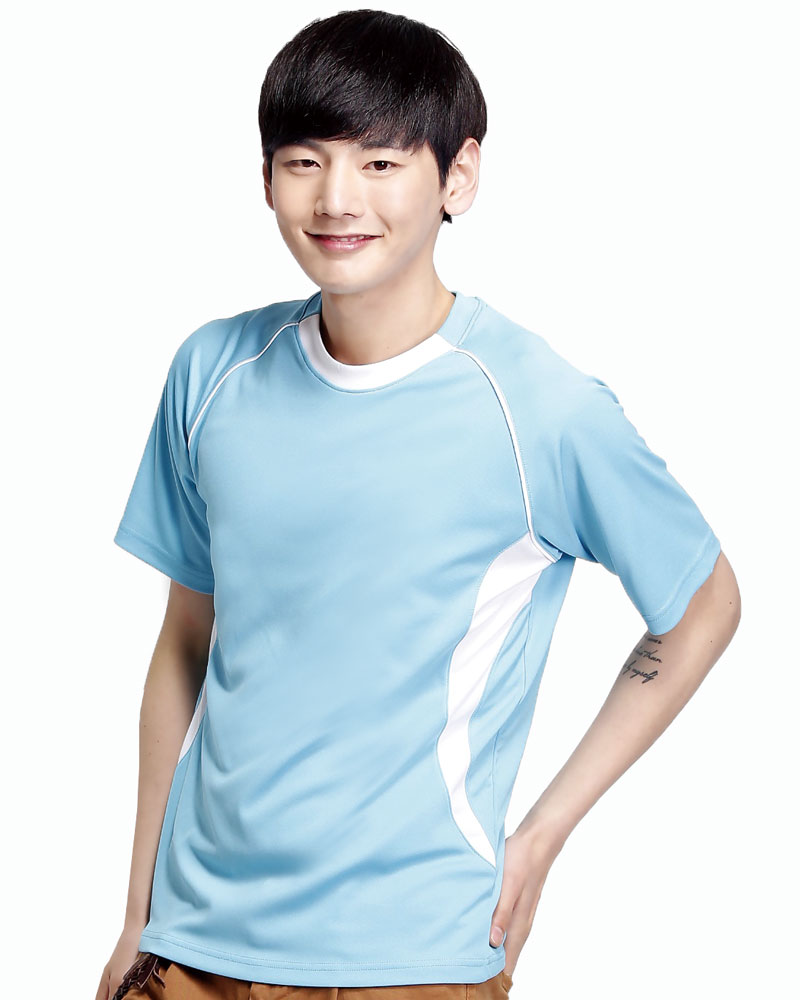 排汗衣 圓領短袖 吸