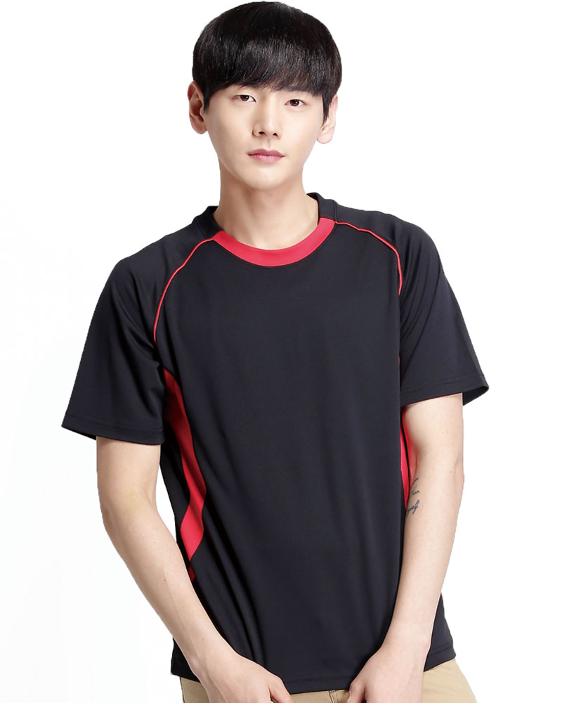 排汗衣 圓領短袖 吸