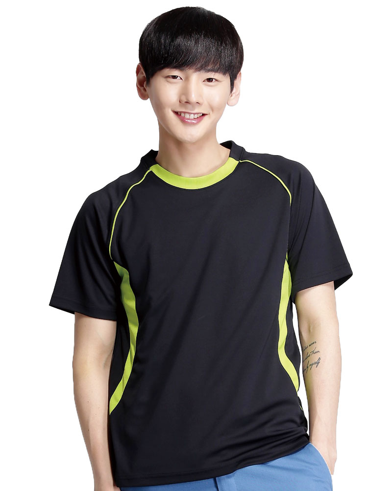 排汗衣 圓領短袖 吸