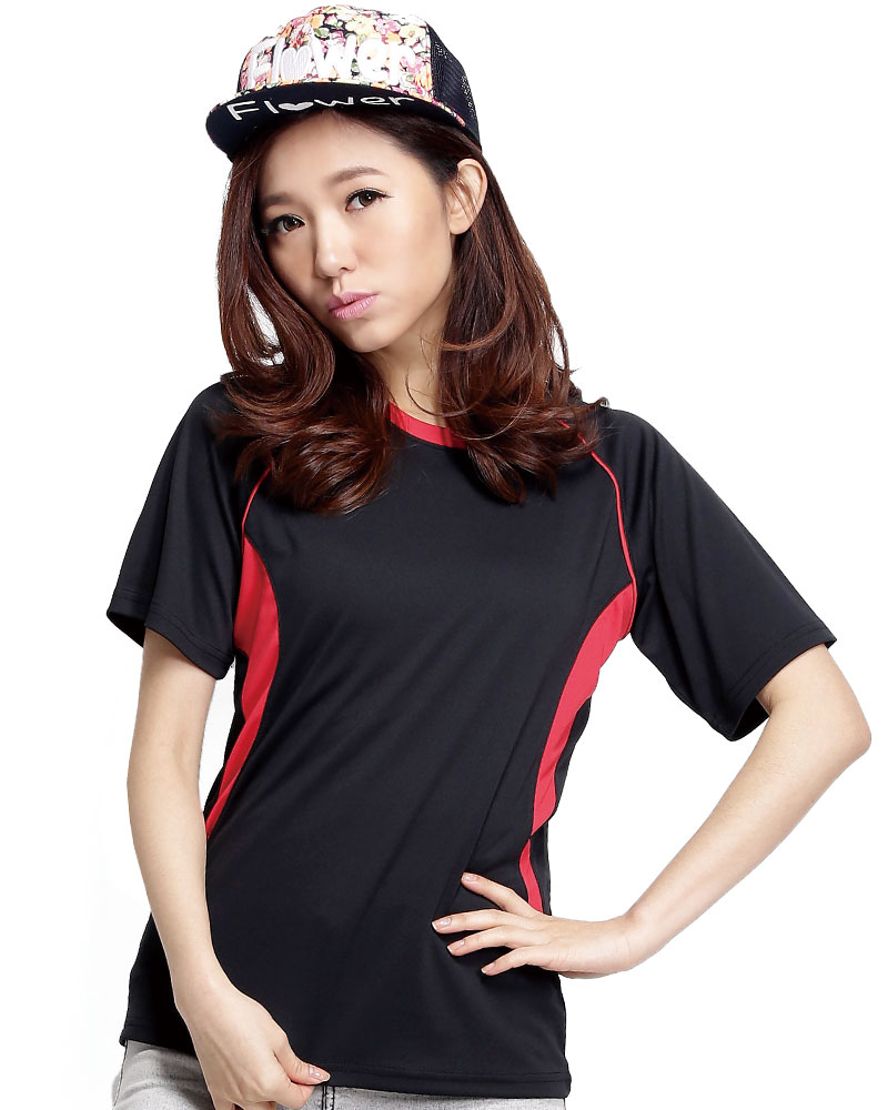 排汗衣 圓領短袖 吸