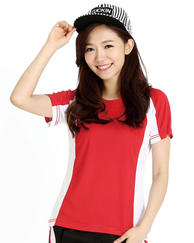 排汗衣 圓領短袖 吸