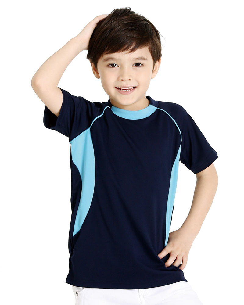 排汗衣 圓領短袖 吸