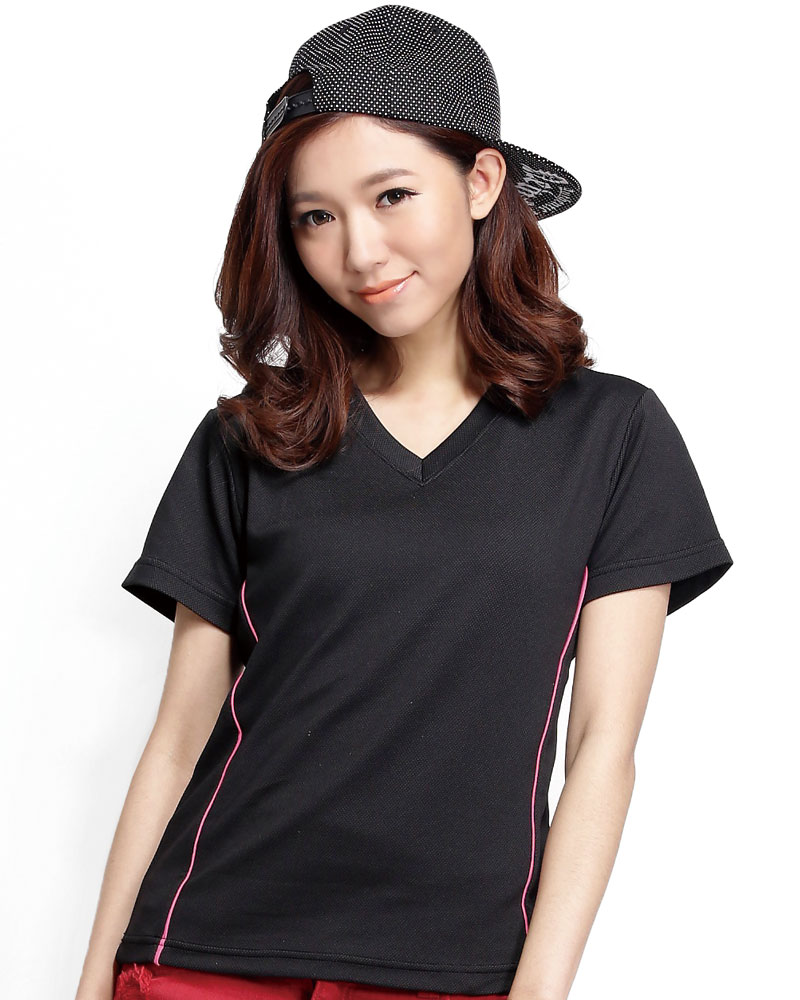 T恤 V領短袖 腰身