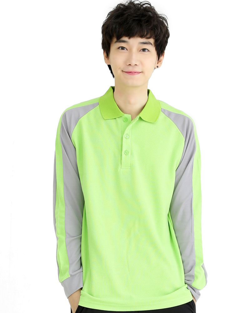 網眼POLO衫 長袖