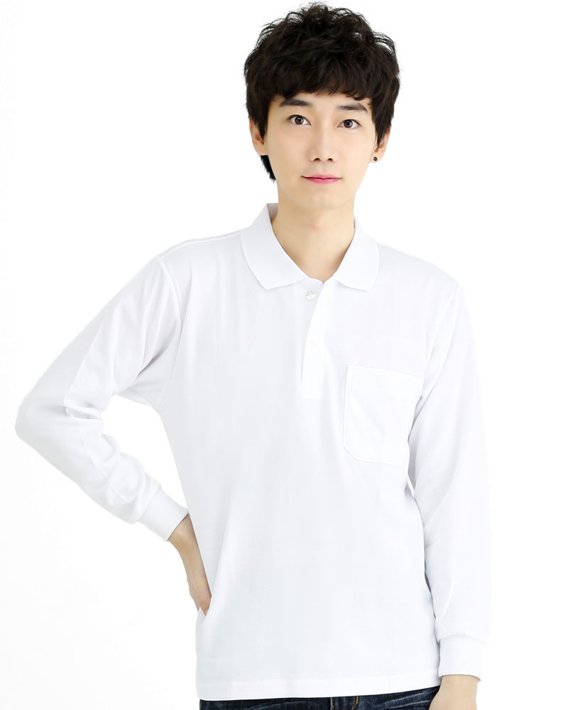 網眼POLO衫 長袖