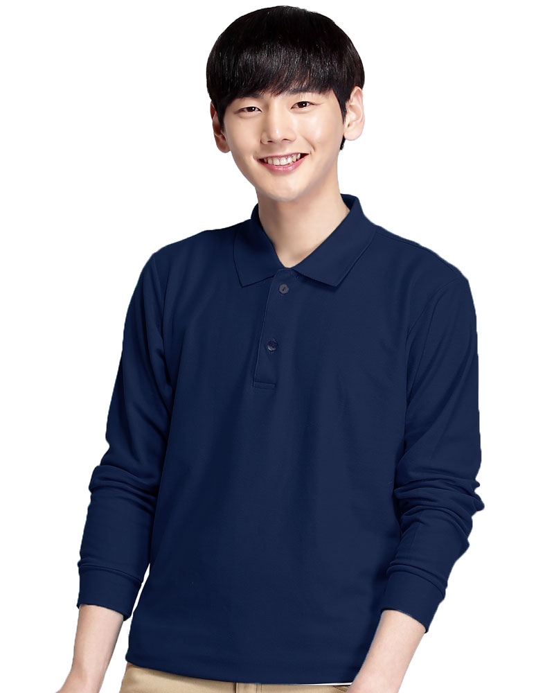 網眼POLO衫 長袖