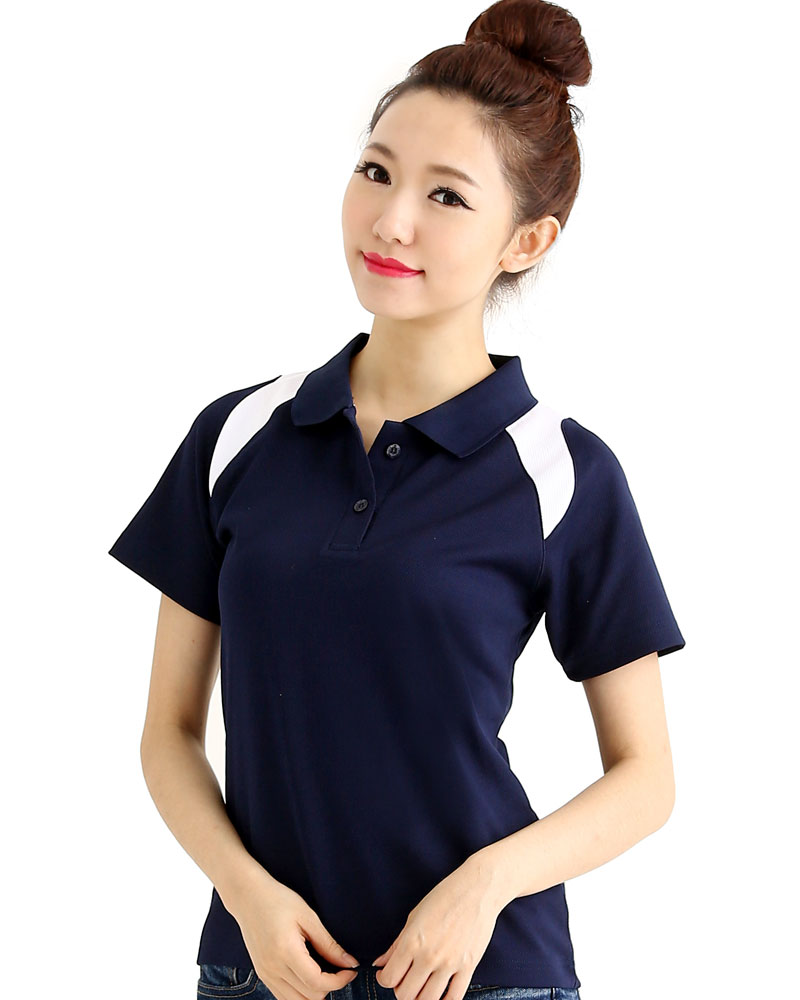 排汗POLO衫 斜肩
