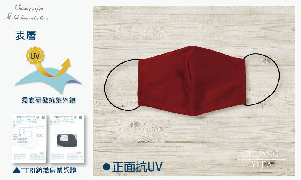 創意家防潑水口罩