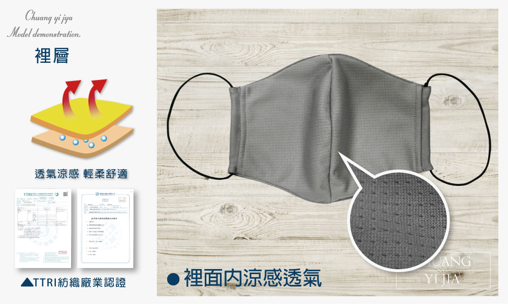 創意家防潑水口罩