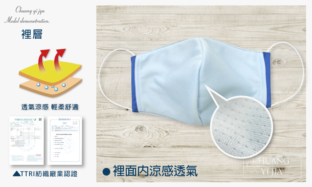 創意家防潑水口罩